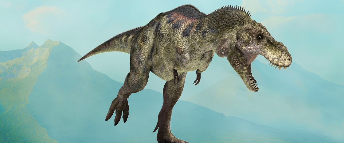 Image of a T-rex running