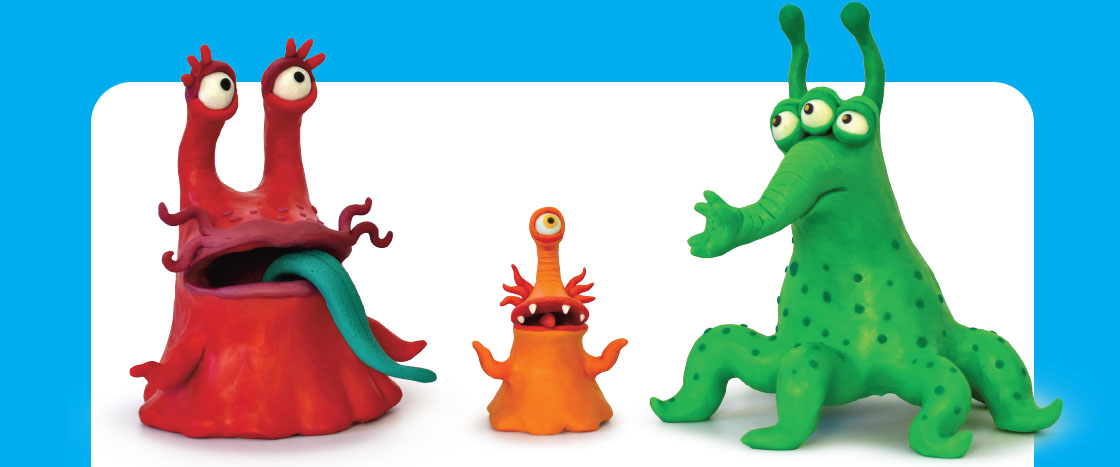 Image of three different monsters